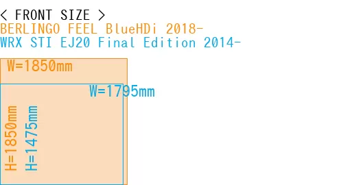 #BERLINGO FEEL BlueHDi 2018- + WRX STI EJ20 Final Edition 2014-